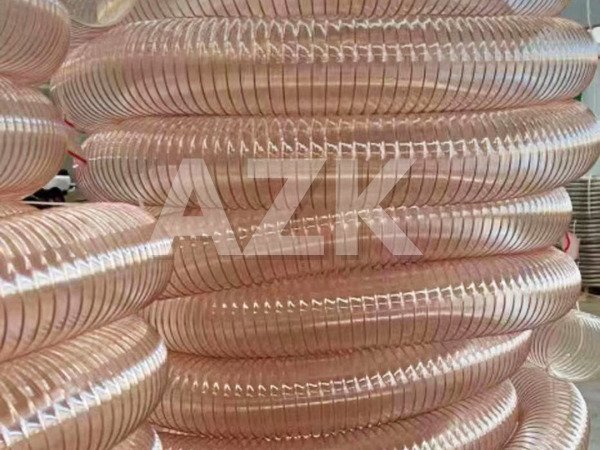 Ống nhựa PU lõi thép phi 150 2 cuộn ống hút bụi pu lõi đồng phi 150 dài 10m