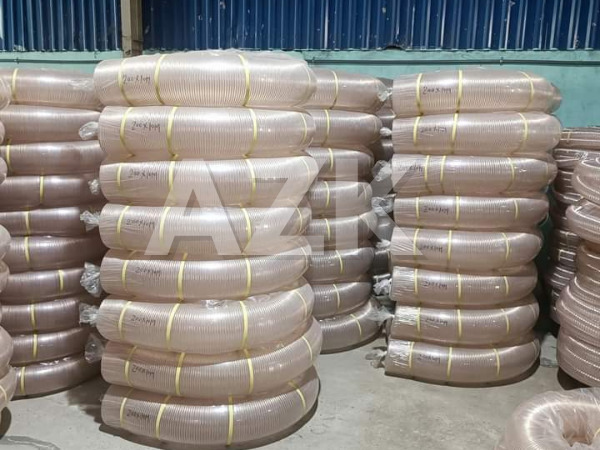 Ống nhựa PU lõi thép phi 200 2 cuộn ống hút bụi pu lõi đồng phi 200mm