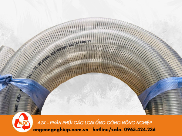 Ống nhựa mềm lõi thép chịu nhiệt 2 ống nhựa mềm lõi thép chịu nhiệt 160 độ C