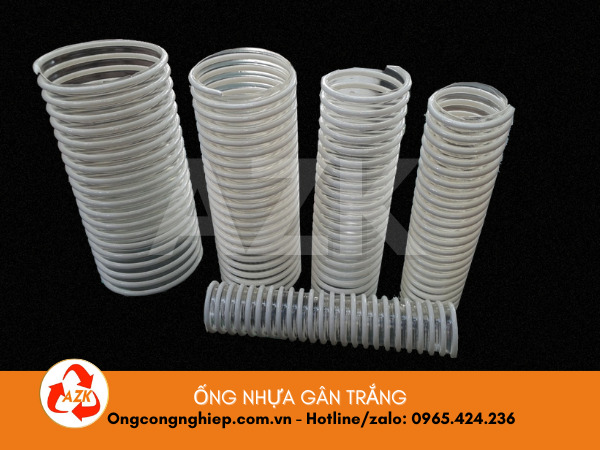 ống gân nhựa trắng