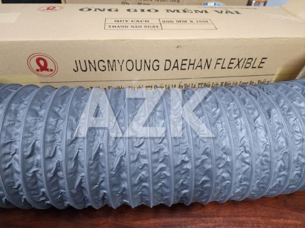 Ống gió mềm vải Fiber D450 4 ống gió mềm vải fiber và hộp đựng