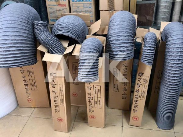 Ống gió mềm vải Tarpaulin D250 4 ống gió vải tarpaulin các kích thước