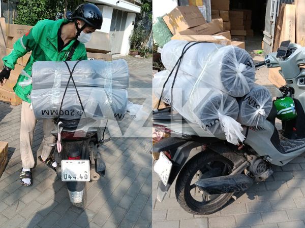 Cập nhật một số đơn hàng của AZK ngày 13 tháng 5 4 3 cuộn Ống gió vải simili xám phi 200