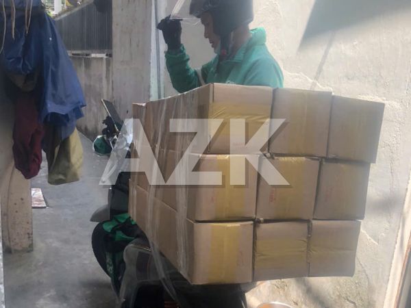 AZK xuất kho ống ngày 15 tháng 5 7 9 cuộn ống gió vải Tarpualin D200