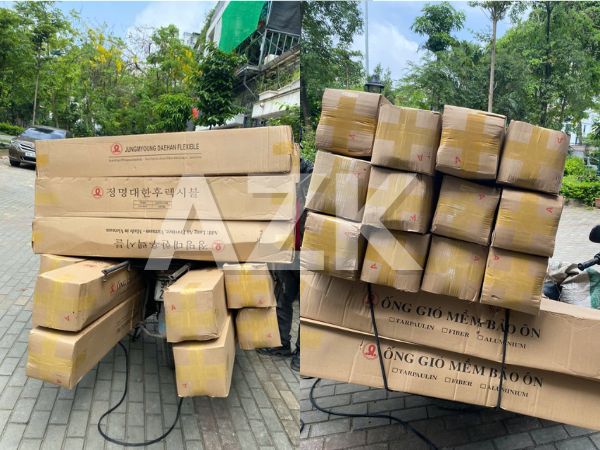 Giao hàng ngày 1 tháng 6 6 ống gió mềm nhôm bảo ôn hàn quốc D150
