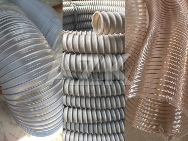 ống hút bụi gân thép, gân nhựa và gân đồng
