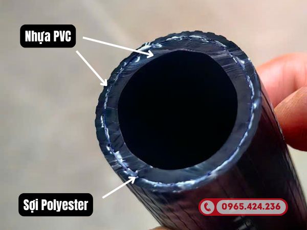 ống dẫn khí nén cao áp 3 lớp (1 lớp sợi)