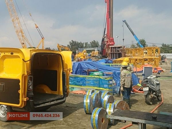 AZK cung cấp ống bạt cam phi 100 cho dự án Bến Thành – Cần Giờ, TP.HCM 3 Ống bạt cam phi 100 dùng trong công trình tại dự án Bến Thành - Cần Giờ