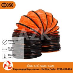 ống gió simili cam phi 350