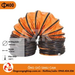 ống gió simili cam phi 400