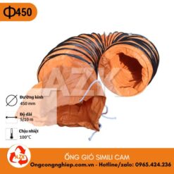 ống gió simili cam phi 450