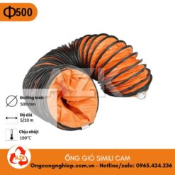 ống gió simili cam phi 500