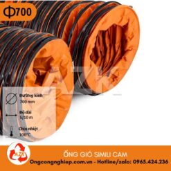 ống gió simili cam phi 700