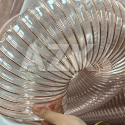 Ống nhựa PU lõi thép phi 90 2 ống hút bụi pu lõi thép mạ đồng phi 90 có thể uốn cong