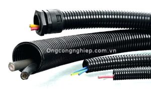 ống ruột gà lõi thép luồn dây điện