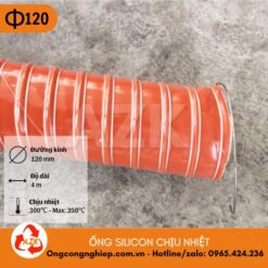 ống silicon chịu nhiệt phi 120
