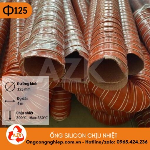 ống silicon chịu nhiệt phi 125