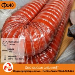 ống silicon chịu nhiệt phi 140
