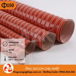 ống silicon chịu nhiệt phi 150