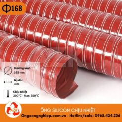ống silicon chịu nhiệt phi 168