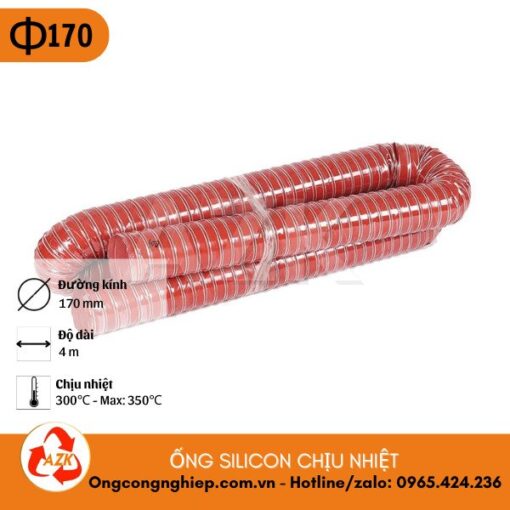 ống silicon chịu nhiệt phi 170