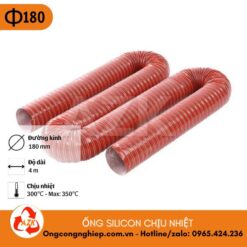 ống silicon chịu nhiệt phi 180