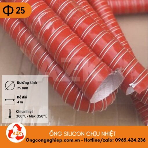ống silicon chịu nhiệt phi 25