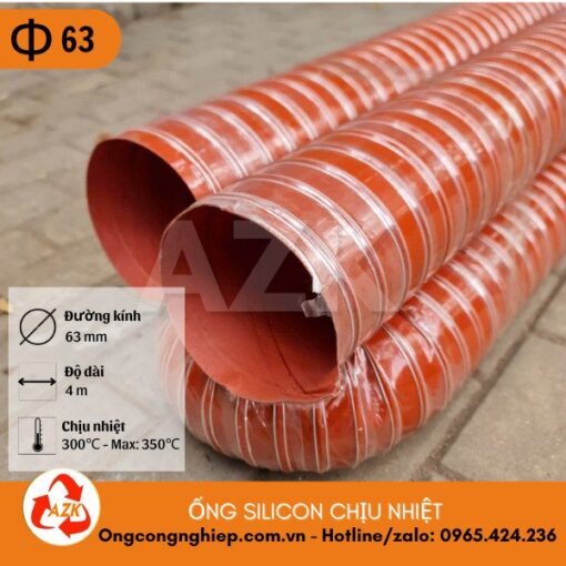 ống silicon chịu nhiệt phi 63