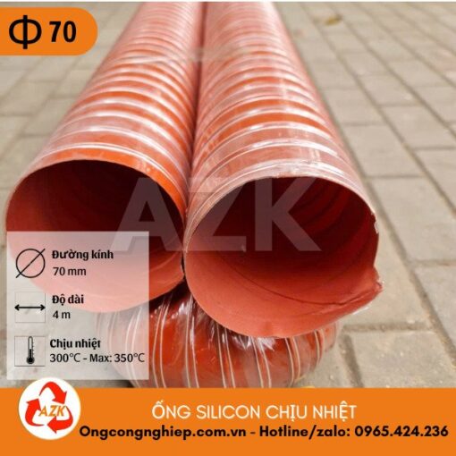ống silicon chịu nhiệt phi 70