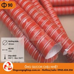 ống silicon chịu nhiệt phi 90