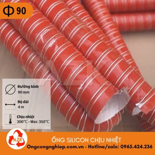 ống silicon chịu nhiệt phi 90