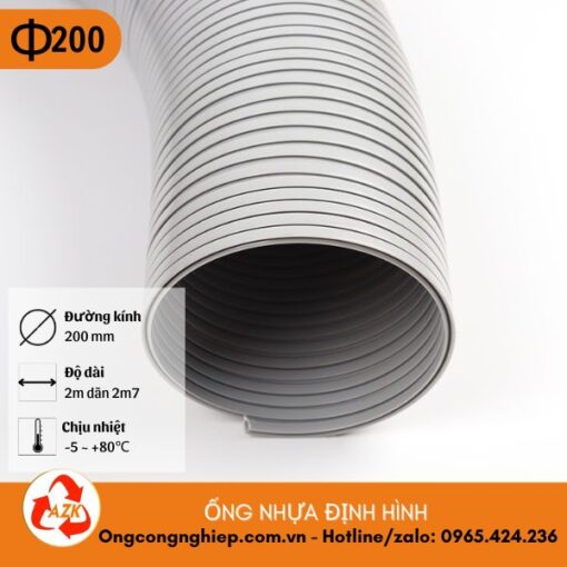 ống nhựa định hình D200
