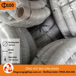 ống hút bụi gân nhựa phi 100