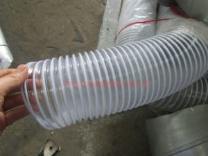 ống hút bụi lõi thép màu trắng