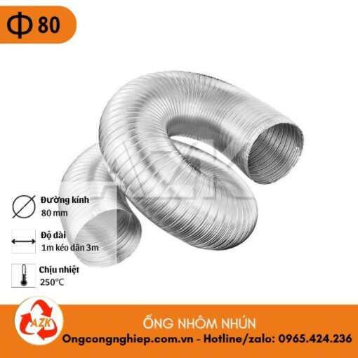 ống nhôm nhún D80