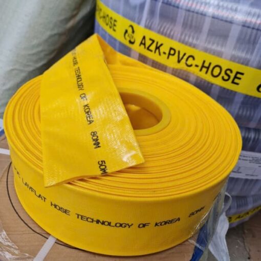 ống bạt bơm nước màu vàng nhạt