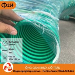 ống gân nhựa cổ trâu phi 114
