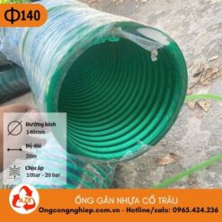 ống gân nhựa cổ trâu phi 140