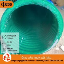 ống gân nhựa cổ trâu phi 200