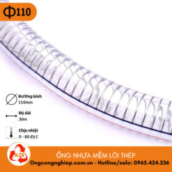 ống nhựa mềm lõi thép đường kính 110mm