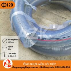 ống nhựa mềm lõi thép phi 120
