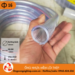 ống nhựa mềm lõi thép đường kính 16mm
