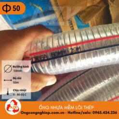ống nhựa mềm lõi thép đường kính 50mm