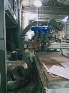 lắp đặt ống hút bụi gân nhựa