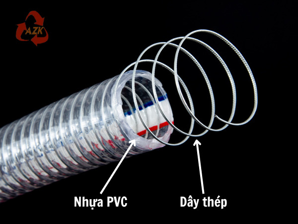 cấu tạo ống nhựa mềm lõi thép