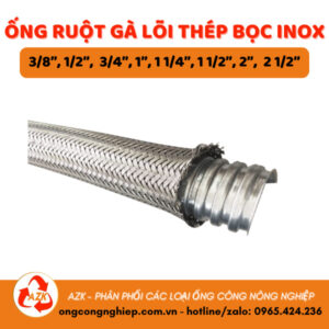 Ống ruột gà lõi thép bọc inox