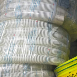 cuộn ống gân nhựa cổ trâu phi 80 AZK màu trắng