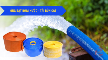 Ống Công Nghiệp 12 ống bạt xanh cam vàng bơm nước, tải bùn cát