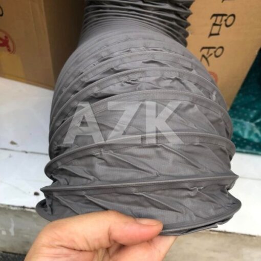 mặt bên ngoài của ống gió mềm tarpaulin