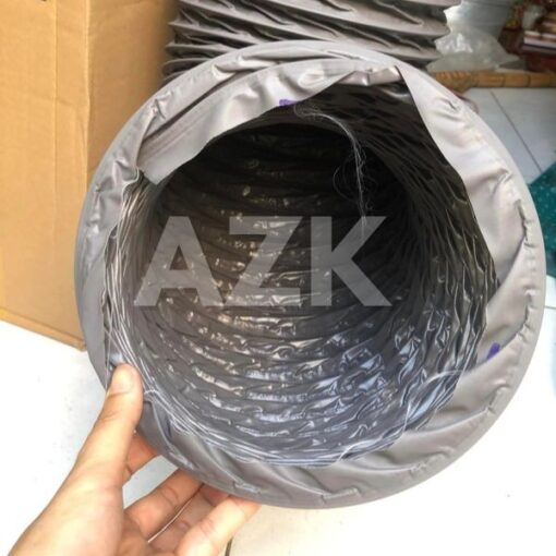mặt bên trong của ống gió mềm tarpaulin